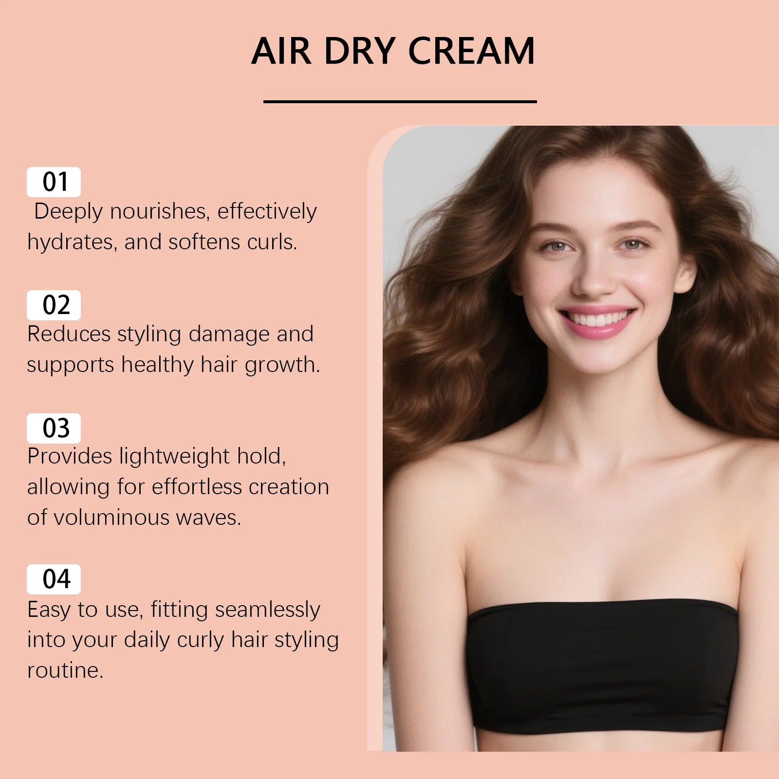 Hydrating Curl Defining Cream for Natural Waves and Curls - 10