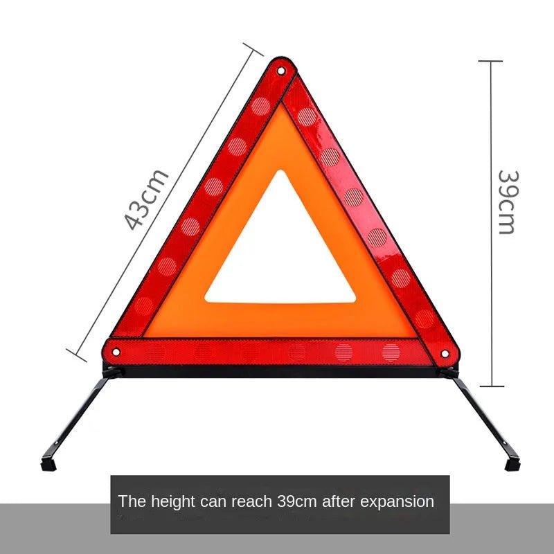 Foldable Reflective Roadside Emergency Warning Triangle - 5