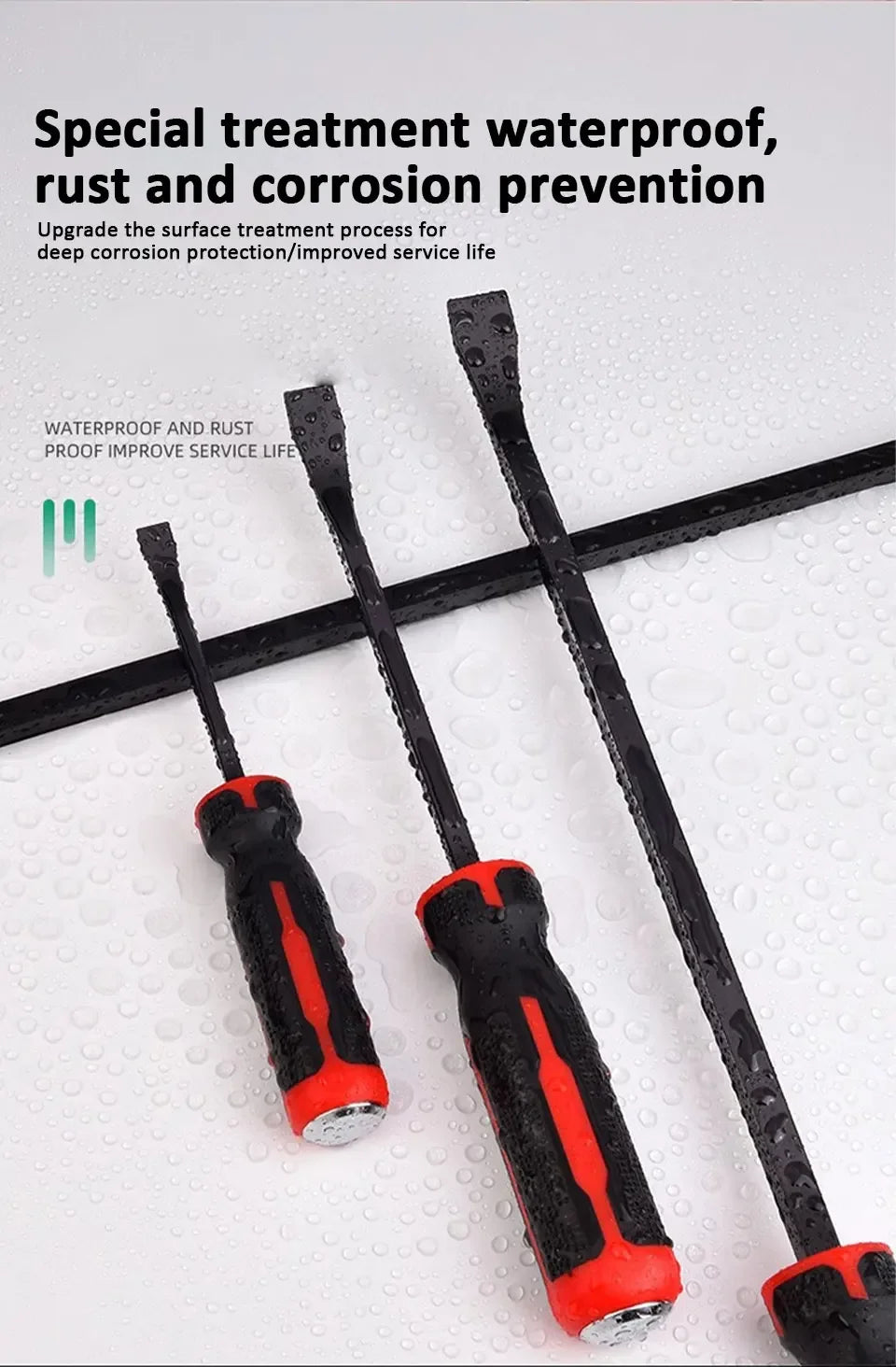 Heavy Duty Industrial Pry Bar with Ergonomic Handle - 13