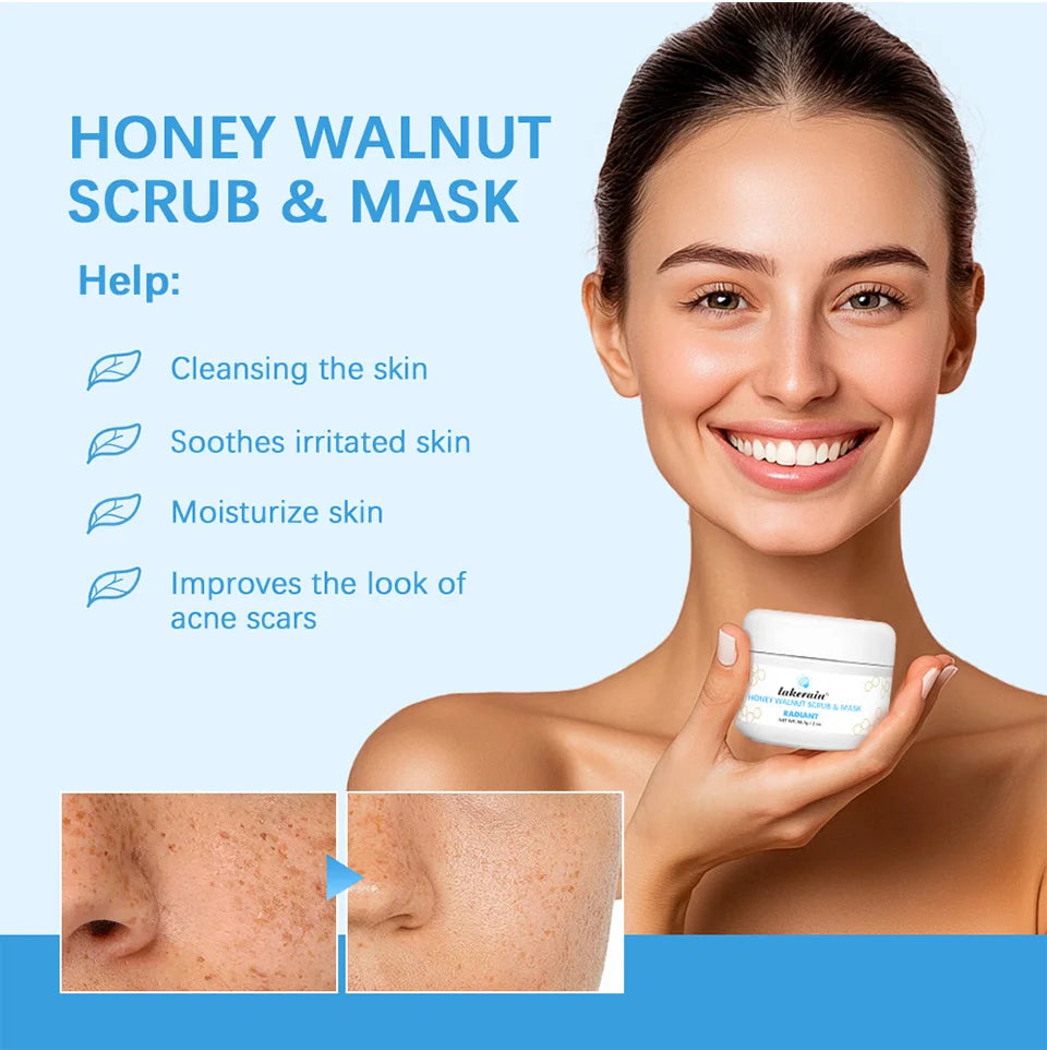 Honey Walnut Exfoliating Facial Scrub and Moisturizing Mask - 8