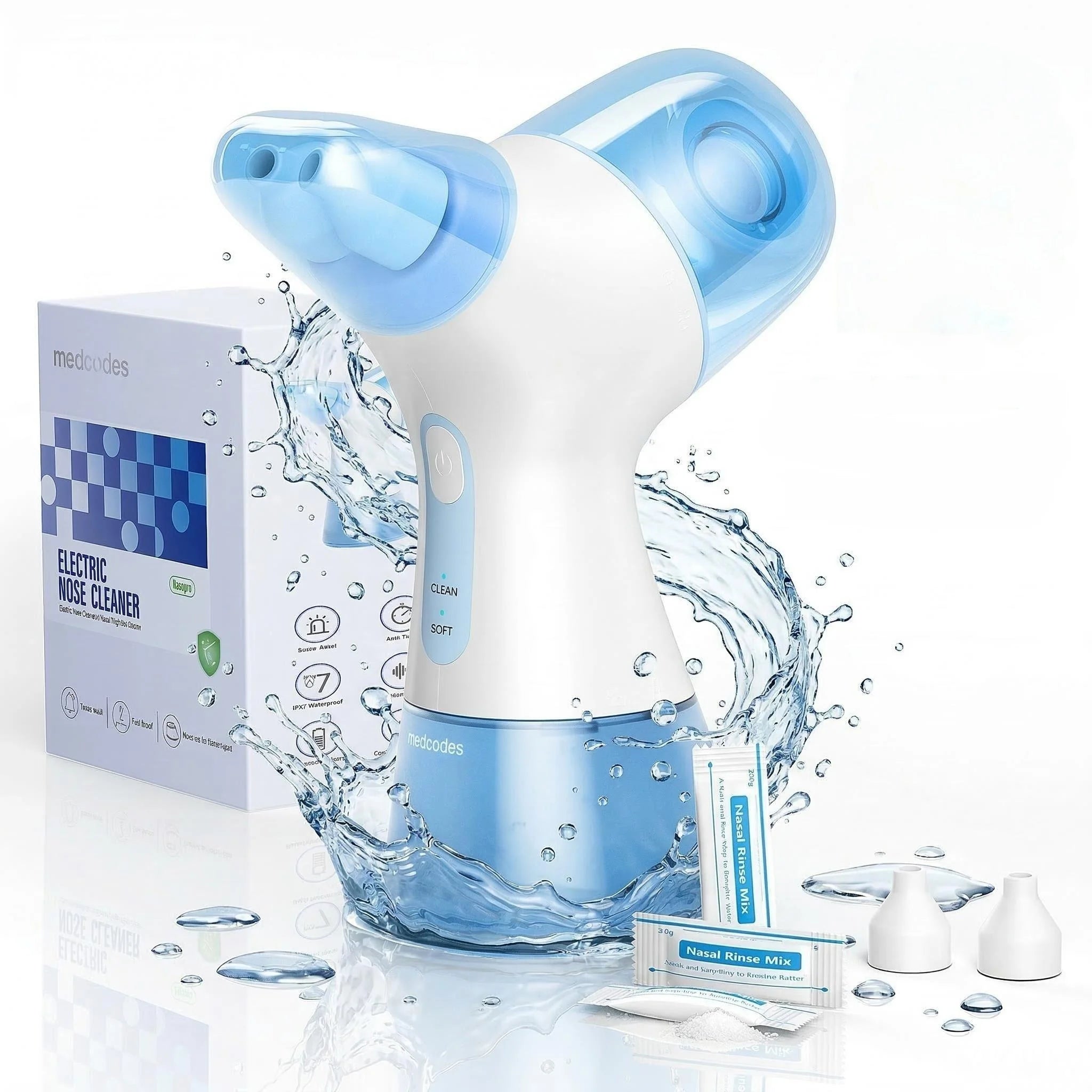 Electric Nasal Irrigation System for Sinus and Allergy Relief - 1