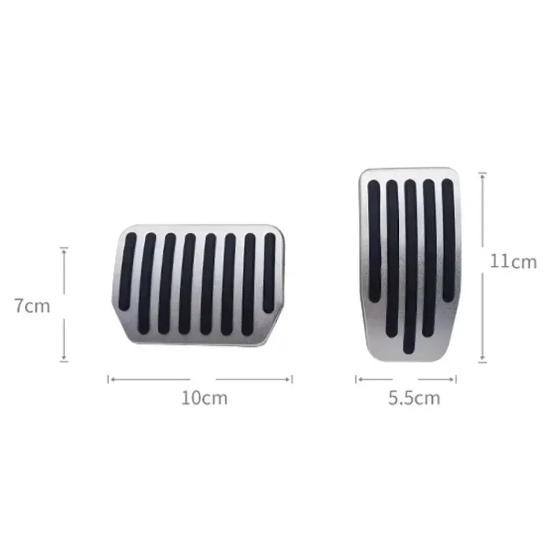 Aluminum Non-Slip Pedal Cover Set for Tesla Model 3 and Model Y - 5