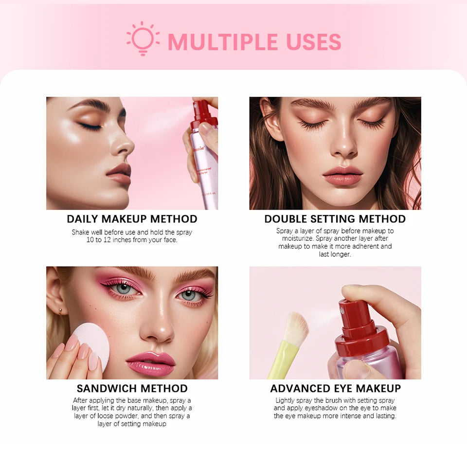 4-Piece Professional Makeup Base and Setting Set