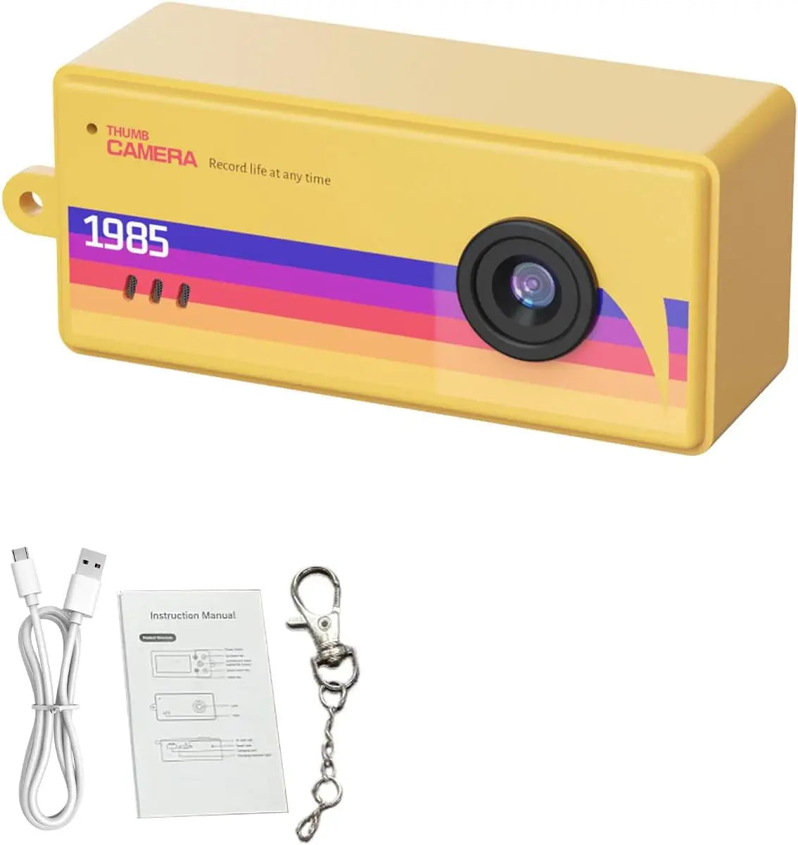 Portable Mini Retro Digital Keychain Camera with LCD Screen