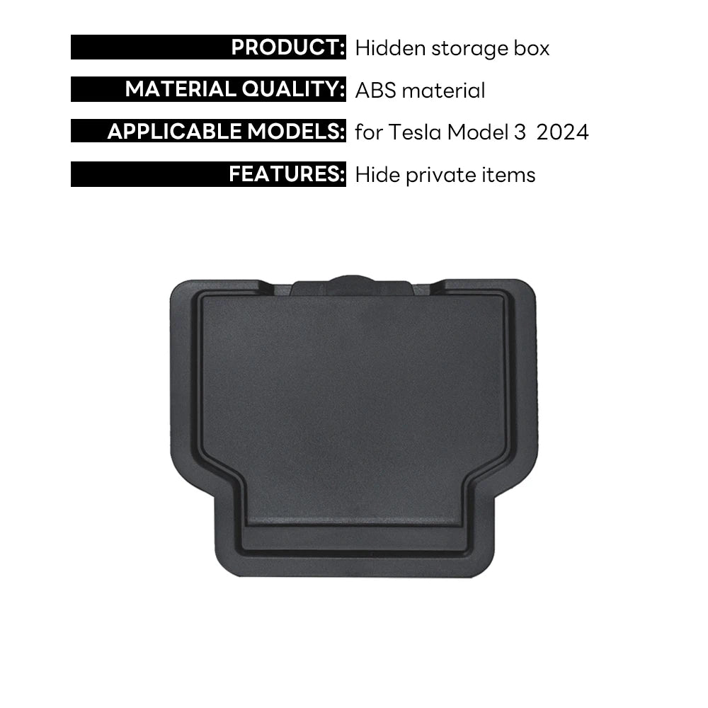 Magnetic Hidden Armrest Storage Organizer for Model 3 Highland & Model Y