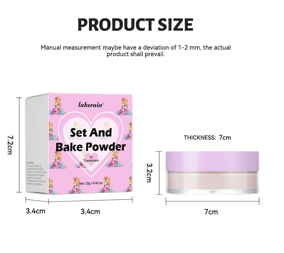 Oil-Control Matte Setting and Baking Powder