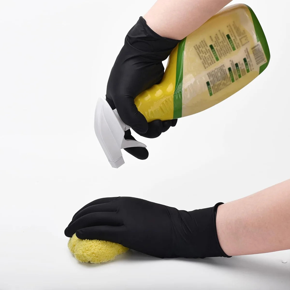 Heavy-Duty Disposable Nitrile Cleaning Gloves - 4