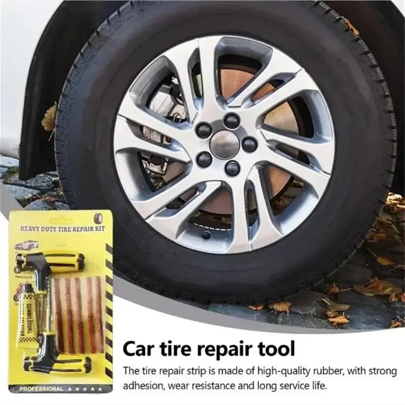 Emergency Car and Motorcycle Tubeless Tire Repair Kit
