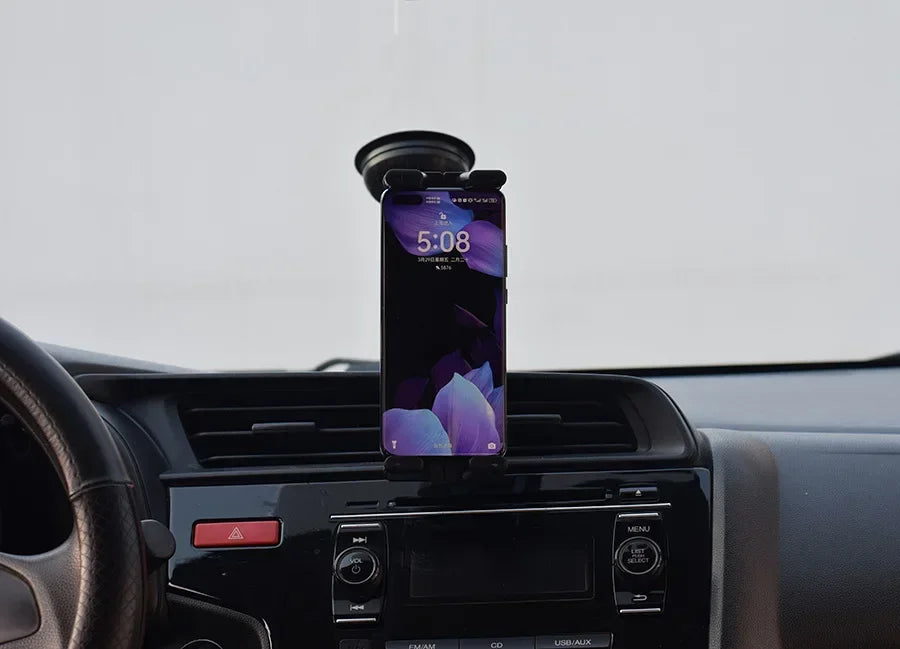 Adjustable Suction Cup Car Mount for Smartphones and Tablets