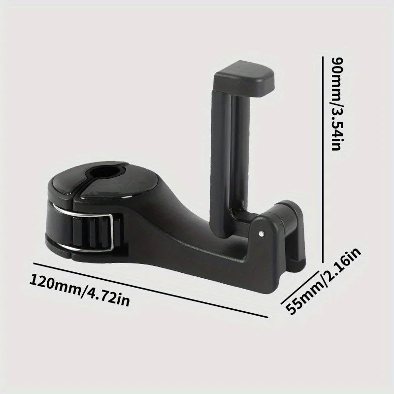 2-in-1 Car Headrest Hook and Phone Holder