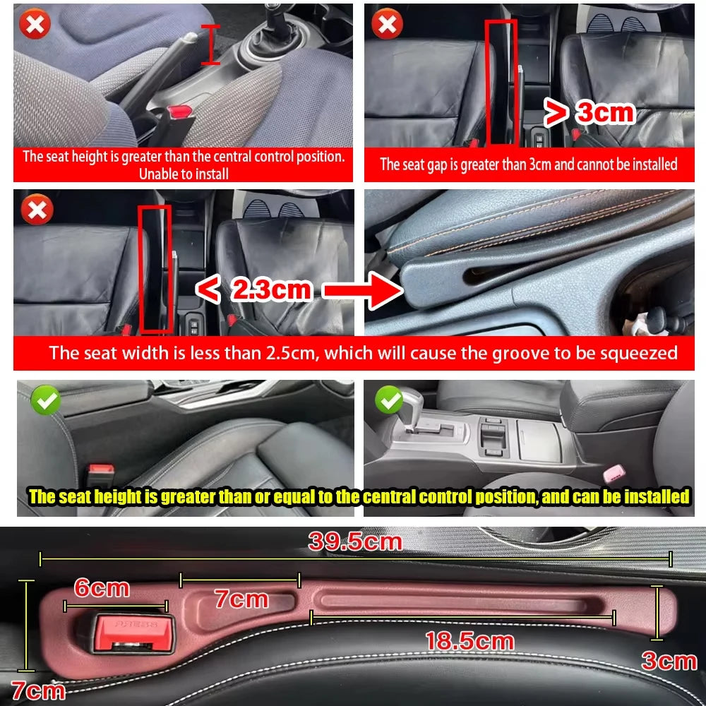 Car Seat Gap Filler Storage Organizer for BMW - 6