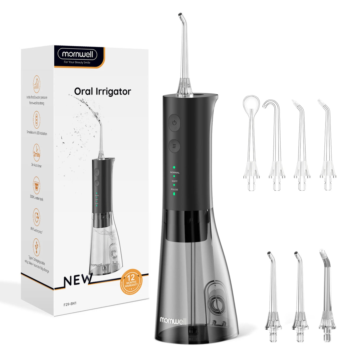 Portable Rechargeable Oral Water Flosser for Deep Teeth Cleaning