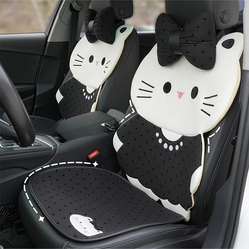 Cute Cat Style Universal Car Seat Cushion Cover - 1
