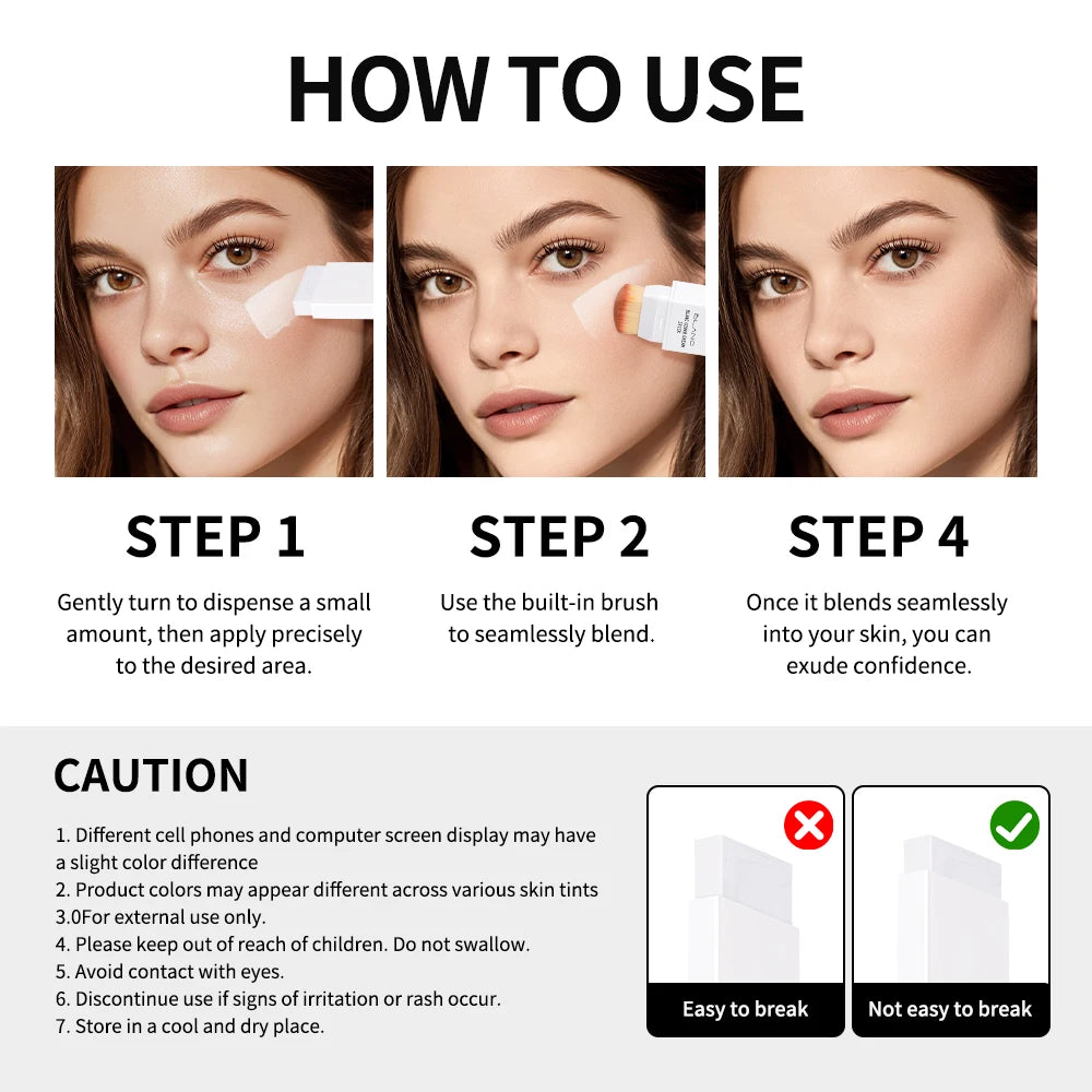 Dual-Ended Buildable Coverage Foundation and Concealer Stick - 5