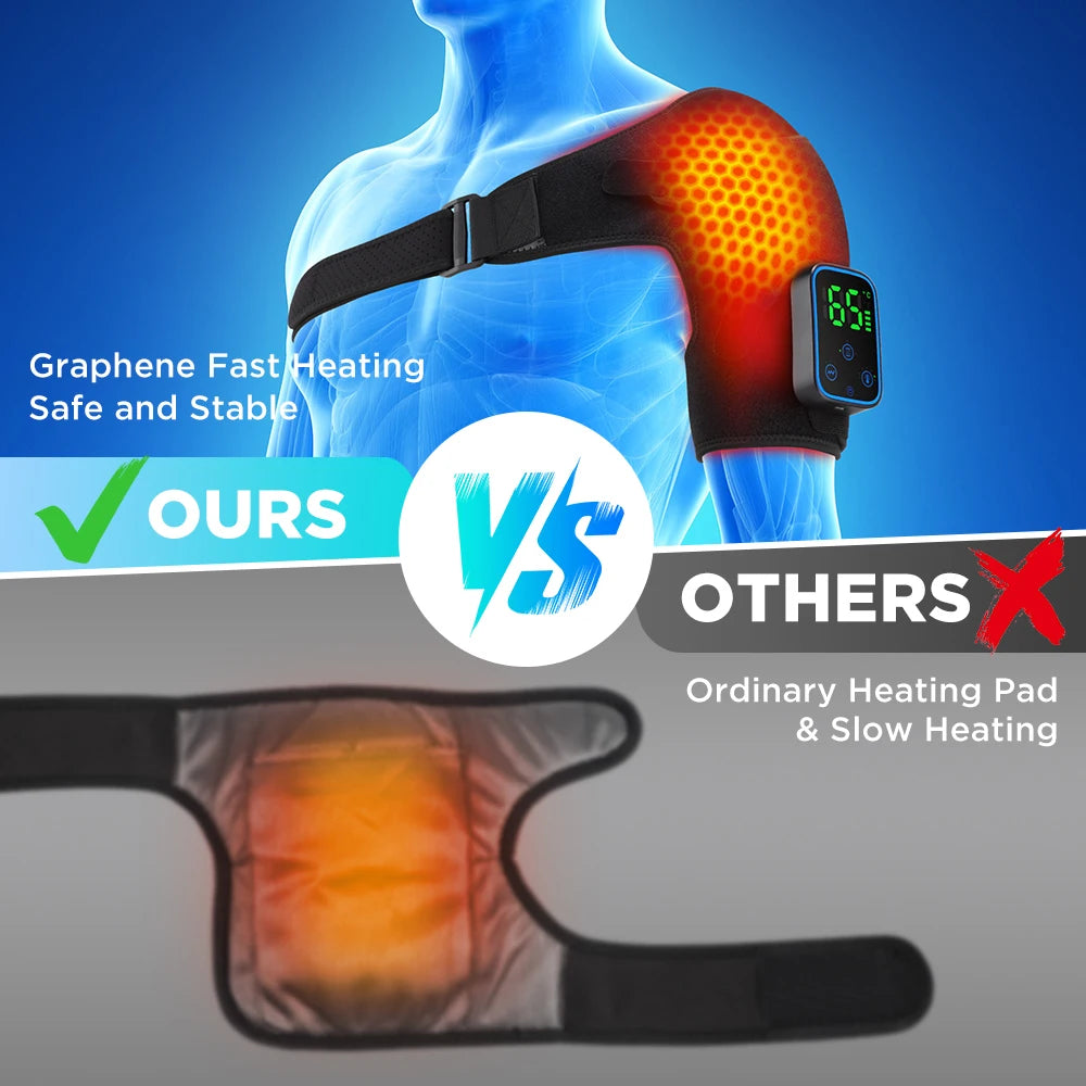 Wireless Smart Shoulder Heating Massager with Vibration
