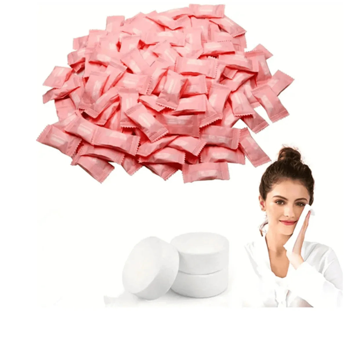 Disposable Compressed Towels Travel Expanding Face Wipes