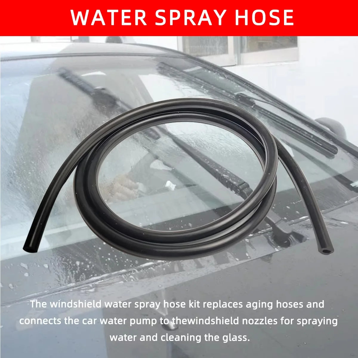 Universal Car Windshield Washer Hose and Connector Repair Kit - 5