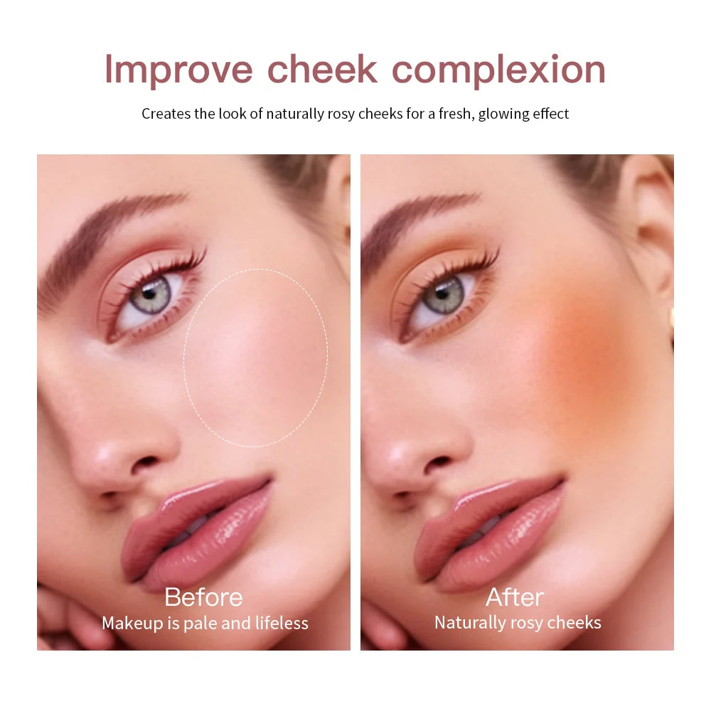 Matte Embossed Pigmented Face Blush Palette - 5