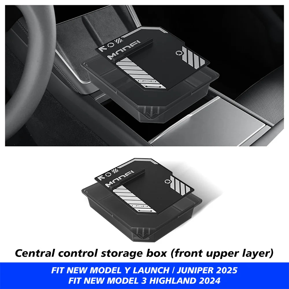 Center Console and Armrest Storage Organizer for Tesla Model Y Juniper