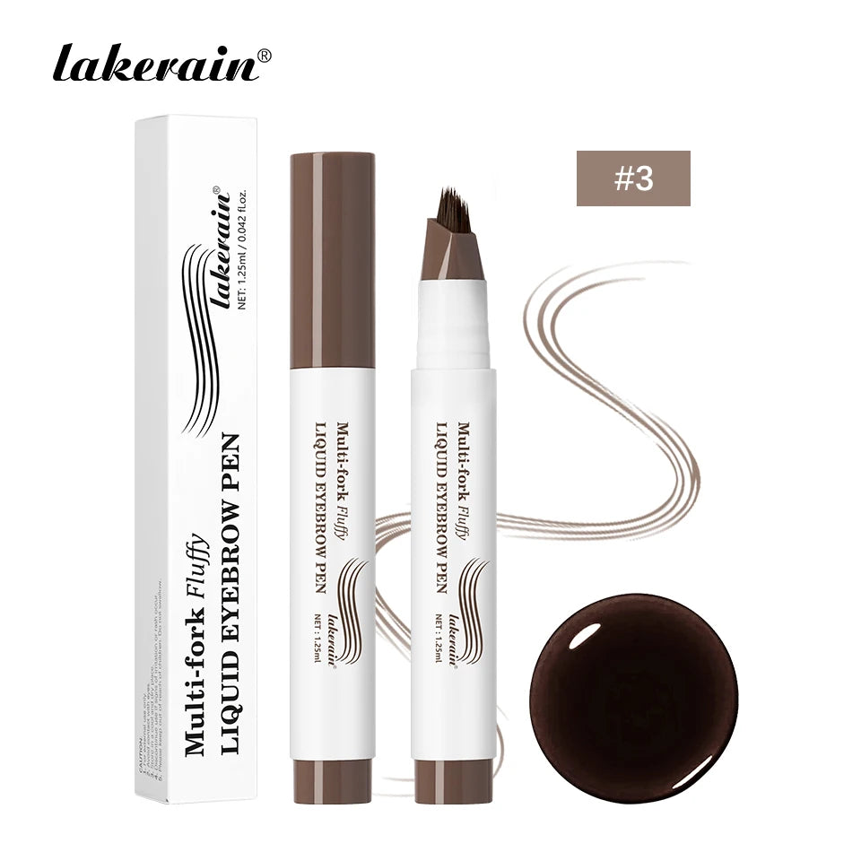 Waterproof Multi-Fork Liquid Eyebrow Pen for Natural Brows - 21