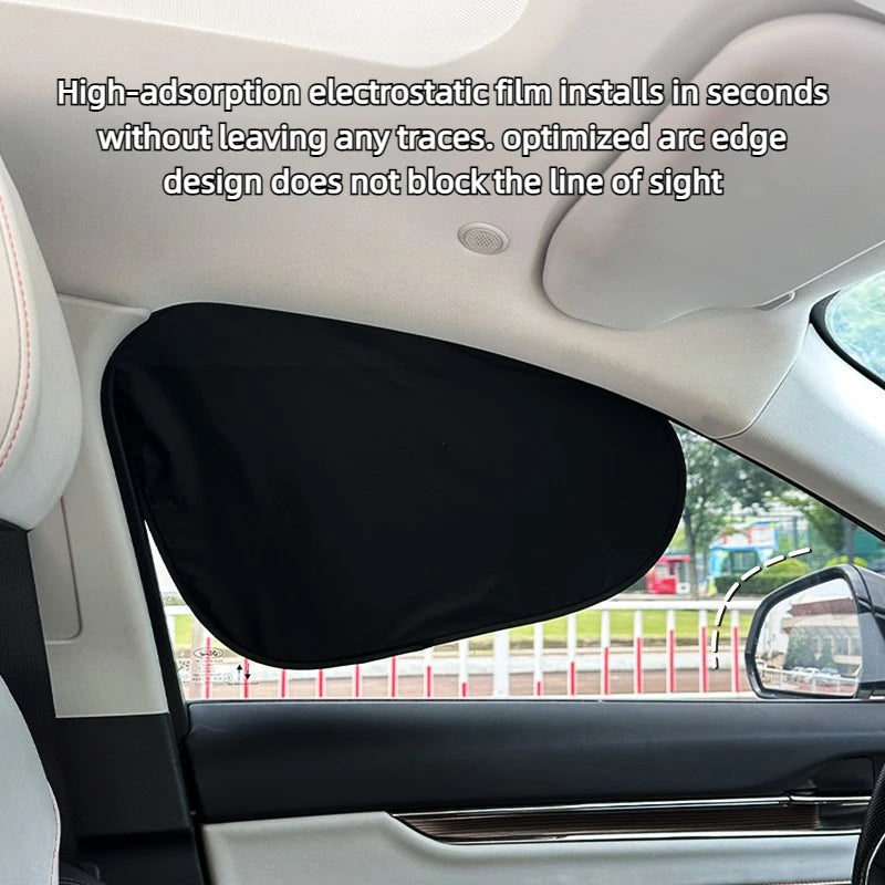 Foldable Electrostatic Car Window Sun Shade for UV Protection