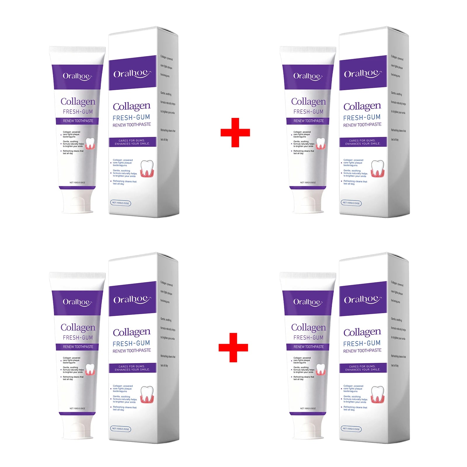 Collagen Whitening Toothpaste for Fresh Breath and Gum Care - 17