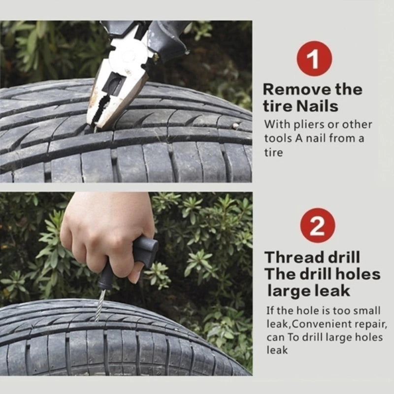 Tubeless Tire Repair Rubber Plugs for Emergency Flat Fixes