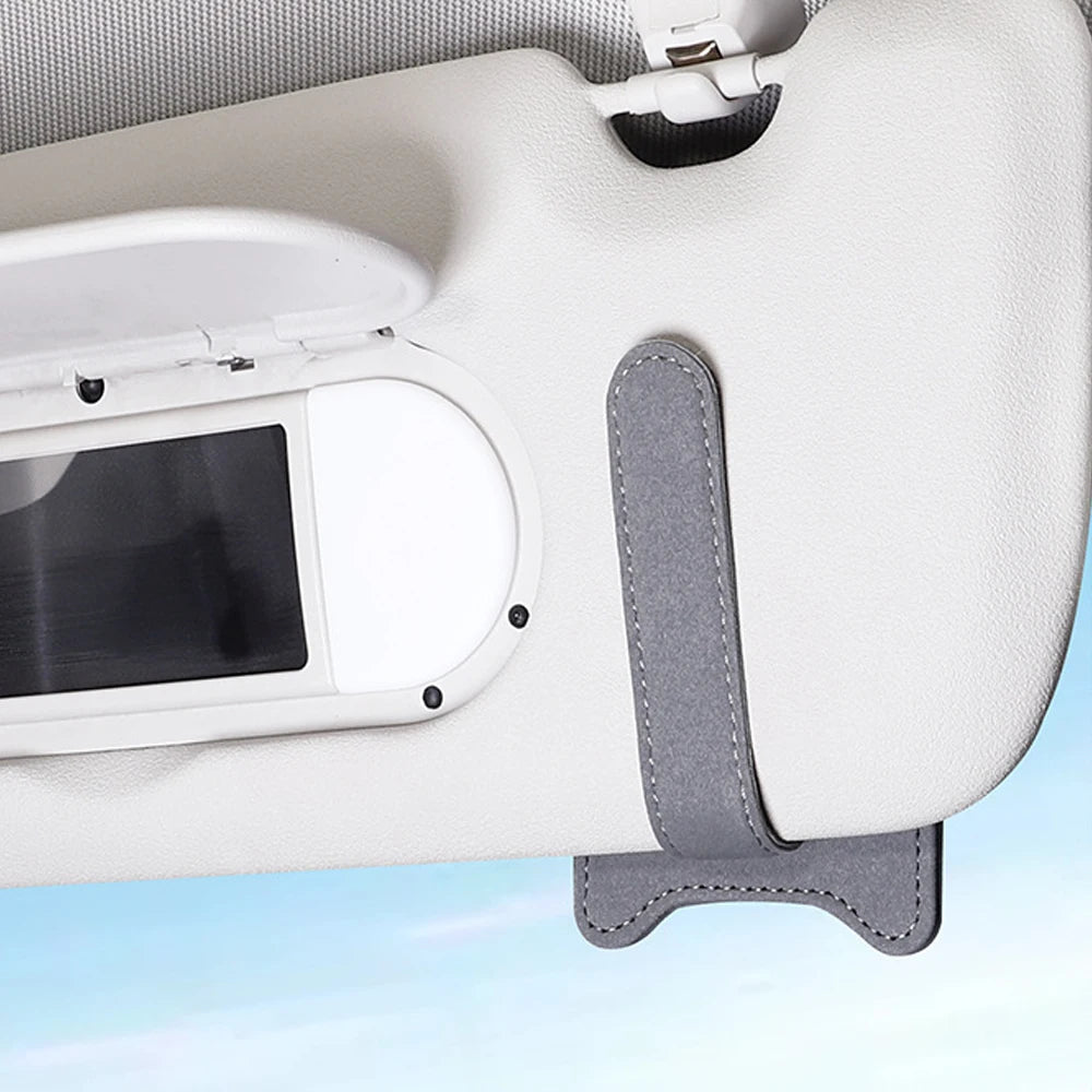 Magnetic Car Sun Visor Sunglasses and Ticket Holder - 3
