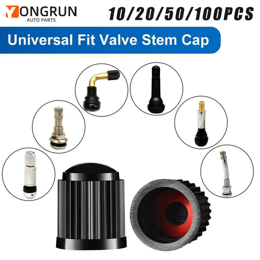 Universal Dustproof Tire Valve Stem Caps for Cars and Bicycles