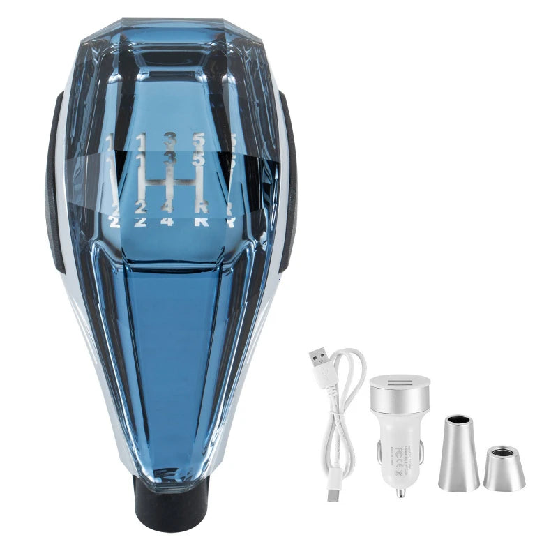 Universal Crystal LED Touch-Activated Gear Shift Knob
