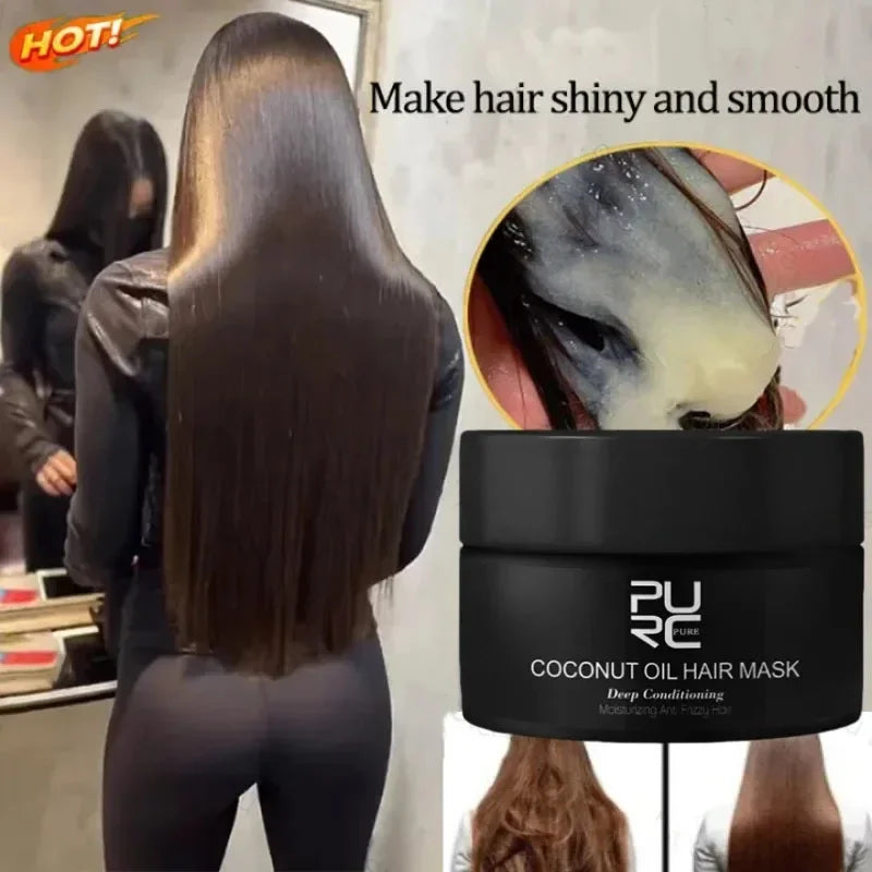Deep Repair Keratin and Collagen Hair Mask for Smooth Shiny Hair