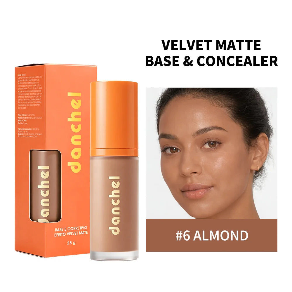 2-in-1 Velvet Matte Liquid Foundation and Concealer - 24