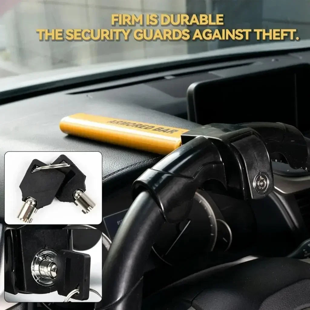 Heavy Duty T-Shaped Anti-Theft Car Steering Wheel Lock