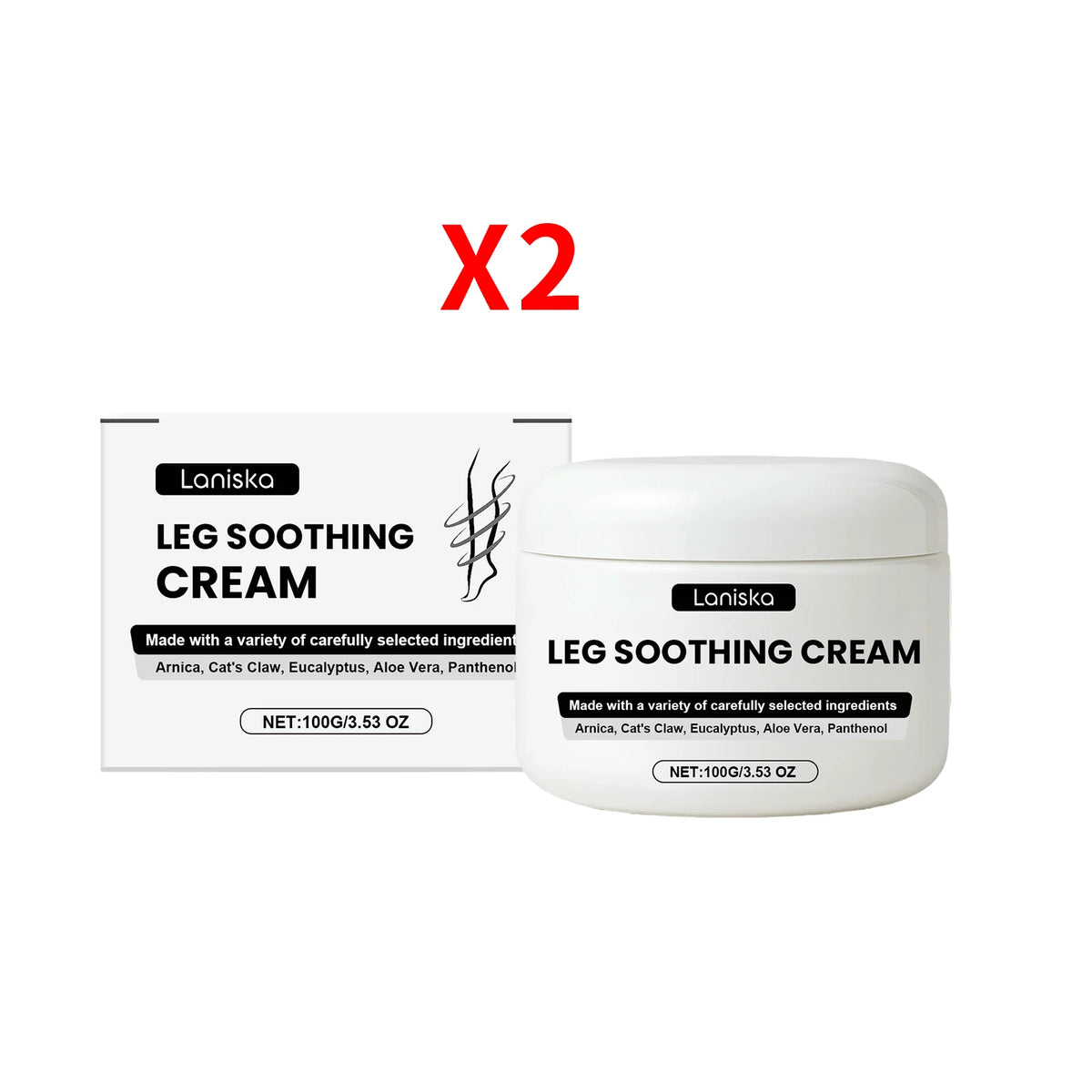 Soothing Leg Massage Cream for Muscle Relief and Daily Recovery