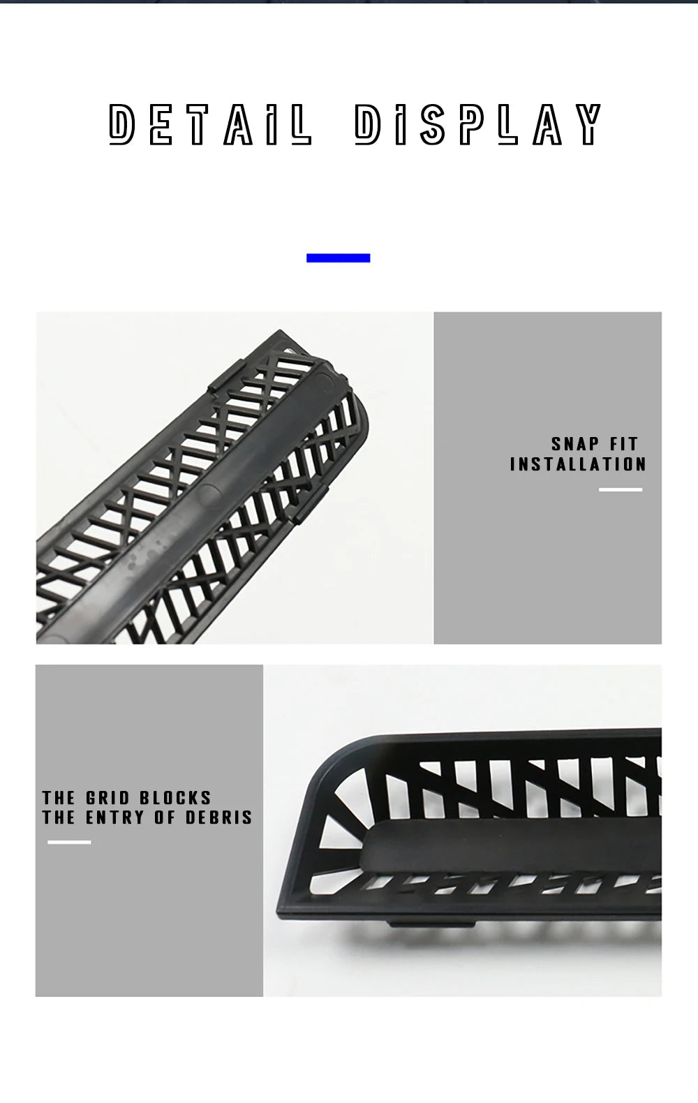 Rear Air Vent Anti-Blocking Cover for Model 3 Highland 2024+ - 9