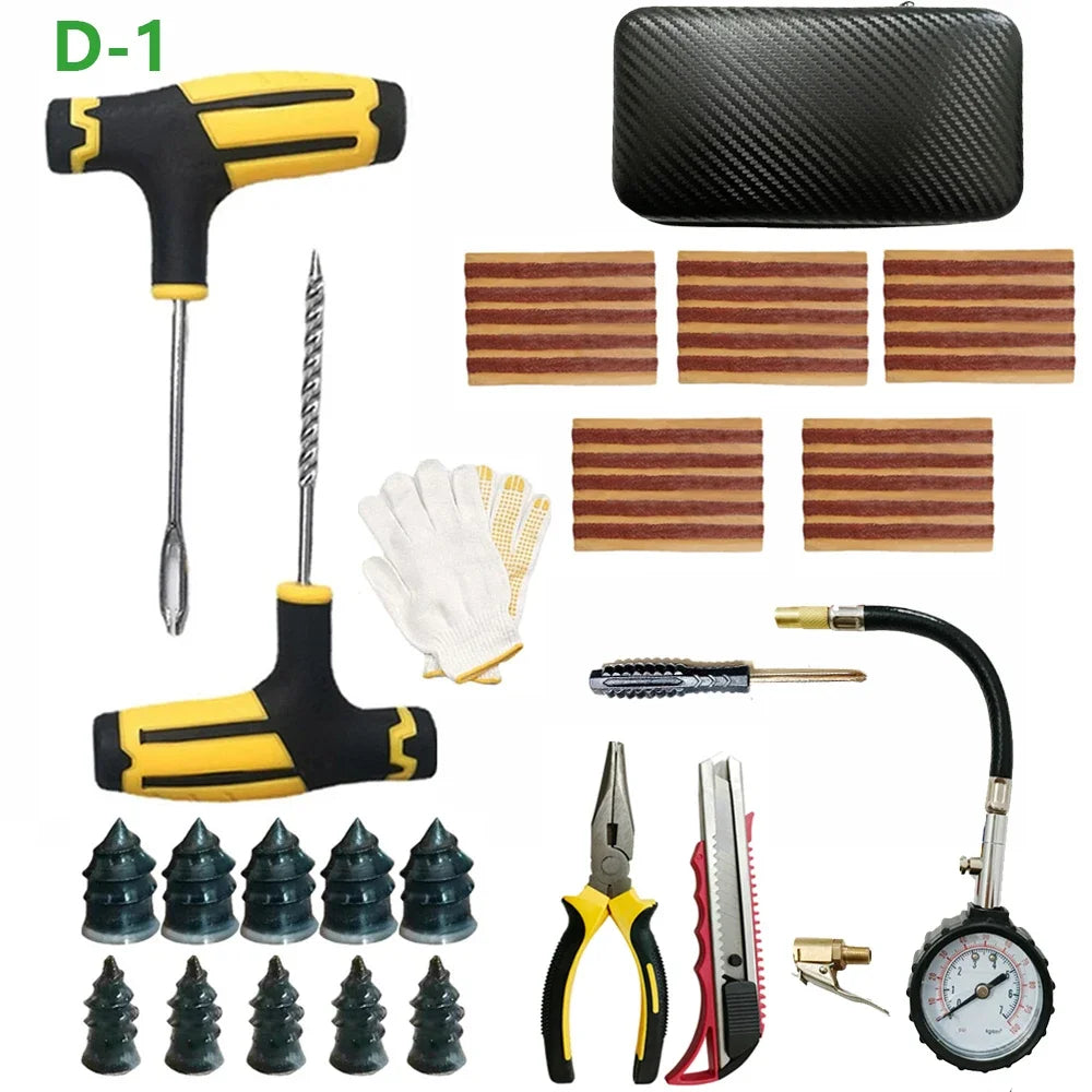 Emergency Car and Motorcycle Tubeless Tire Repair Kit