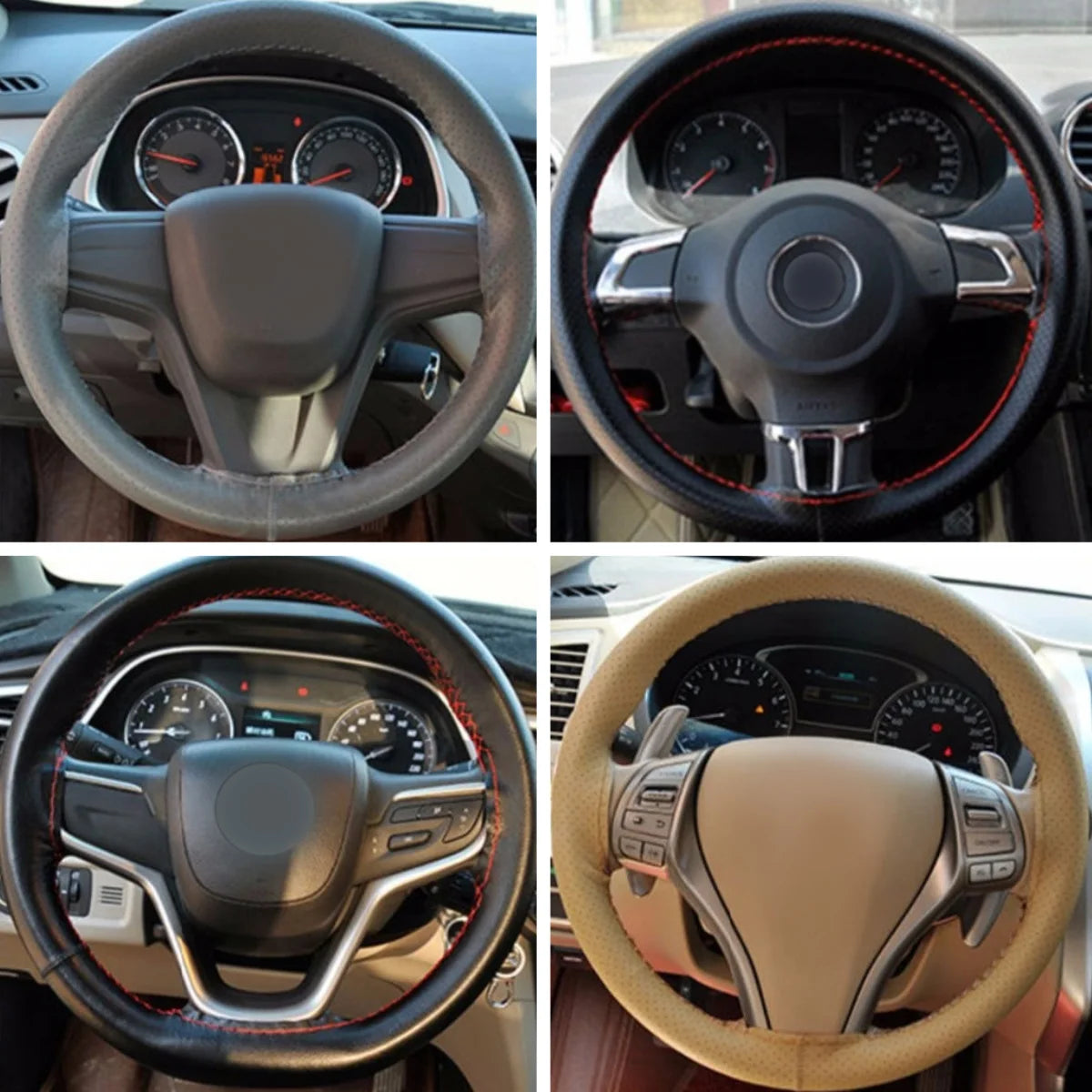 DIY Hand-Stitched Leather Steering Wheel Cover