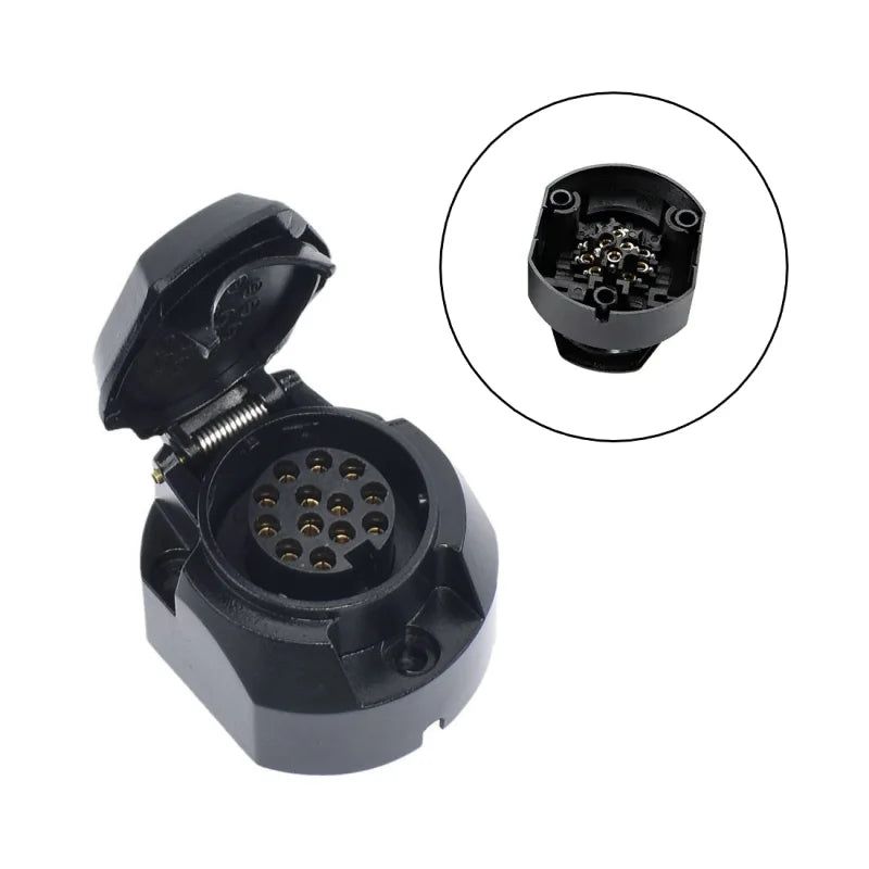 12V Trailer Socket Connector 7 Pin and 13 Pin Caravan Towing Plug - 2