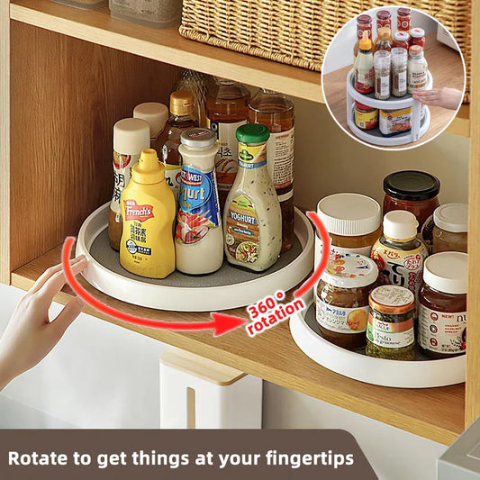 360° Rotating Lazy Spice Organizer for Kitchen Pantry and Countertops