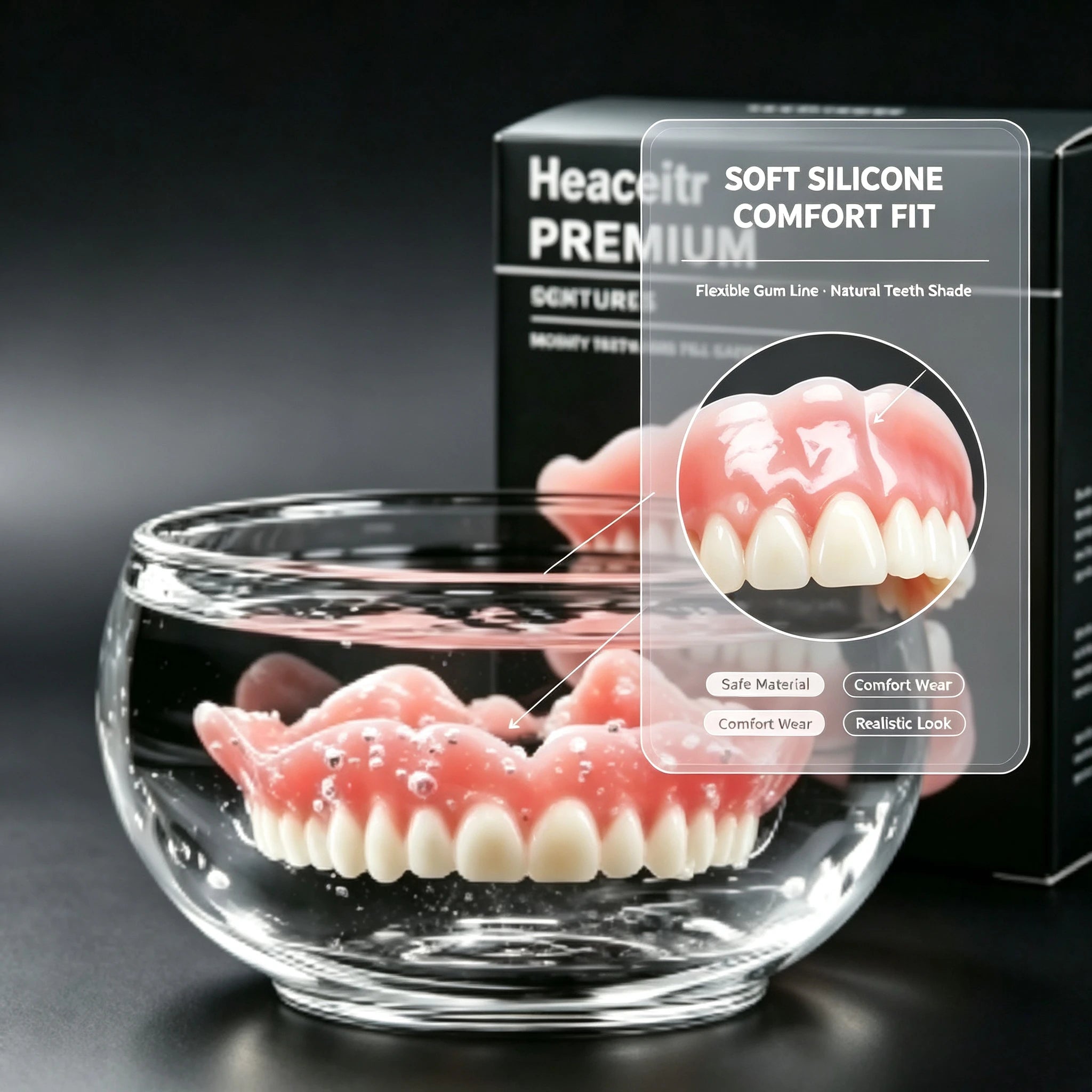Custom Fit Boil and Shape Comfort Dentures - 1