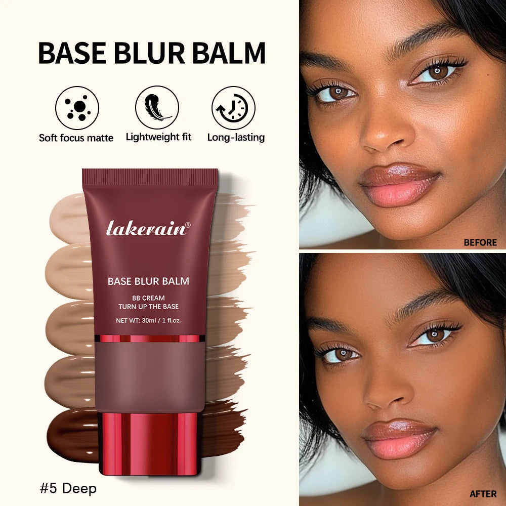 Matte Finish Liquid Foundation Concealer for Natural Skin Coverage