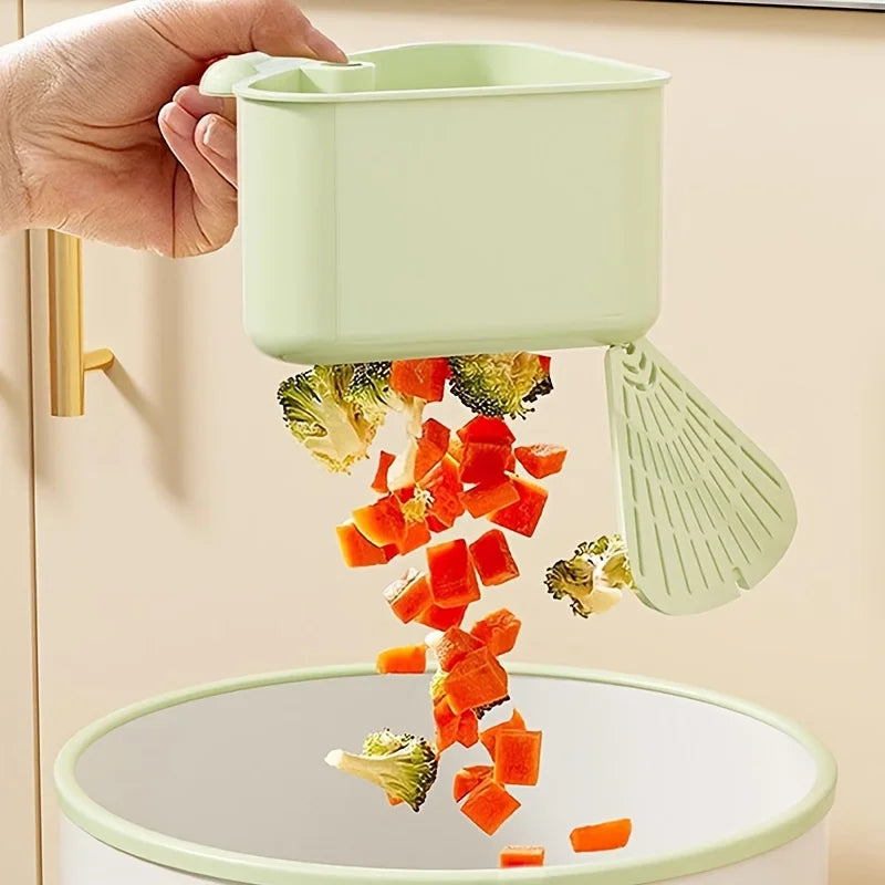 Corner Kitchen Sink Drain Basket with Suction Cup - 9