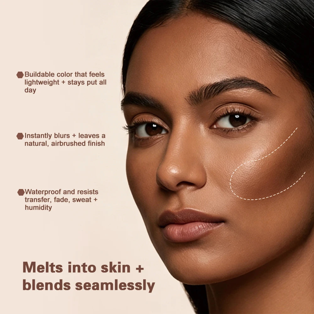Cream Mousse Bronzer for Sculpting and Face Contouring