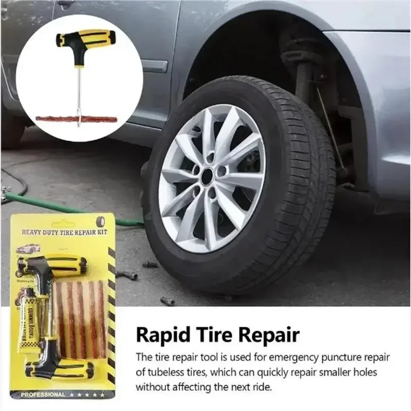 Emergency Tubeless Tire Puncture Repair Kit
