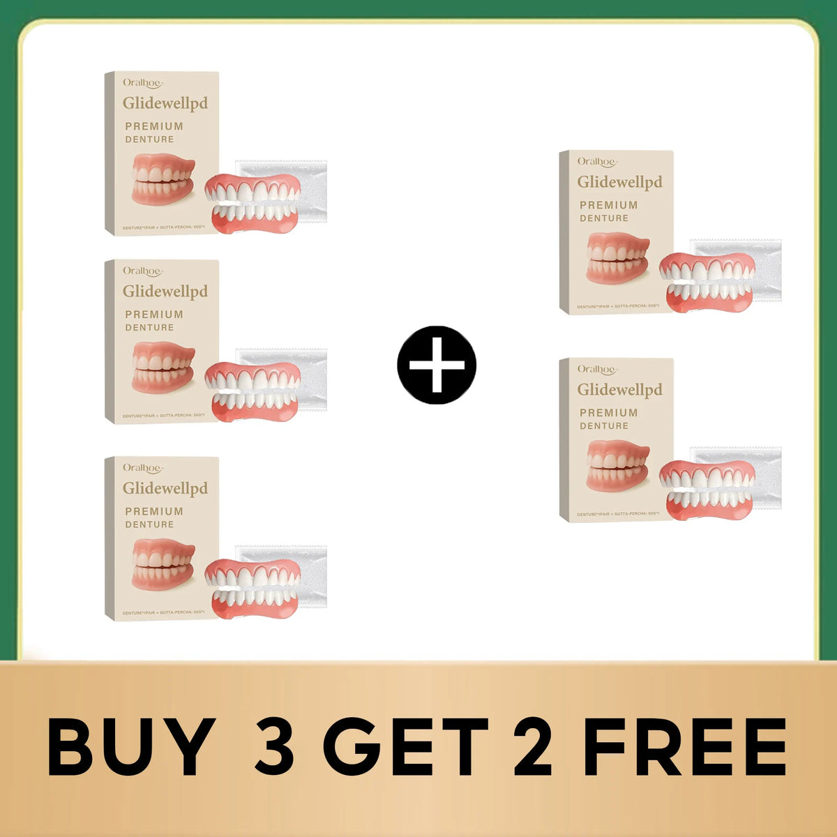 Flexible Silicone Temporary Denture Set for Missing Teeth