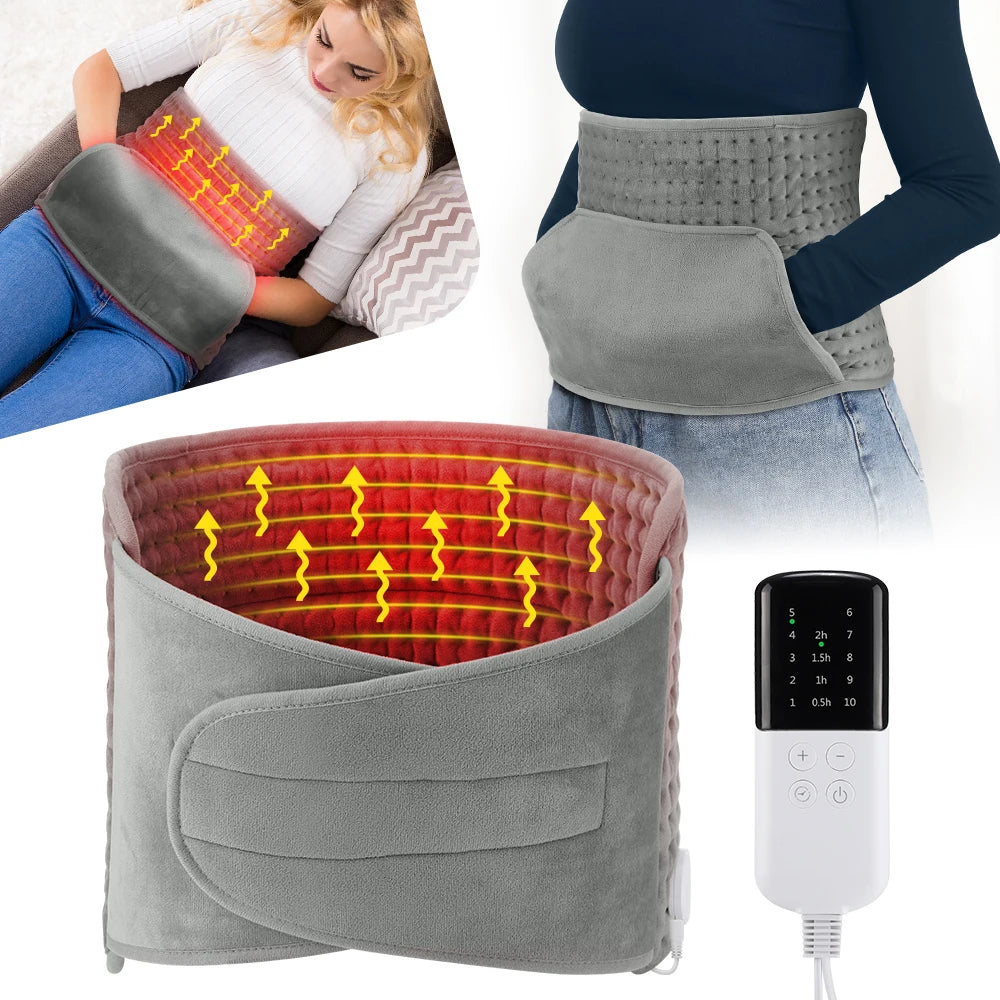 Electric Heated Waist and Back Heating Pad with Adjustable Settings