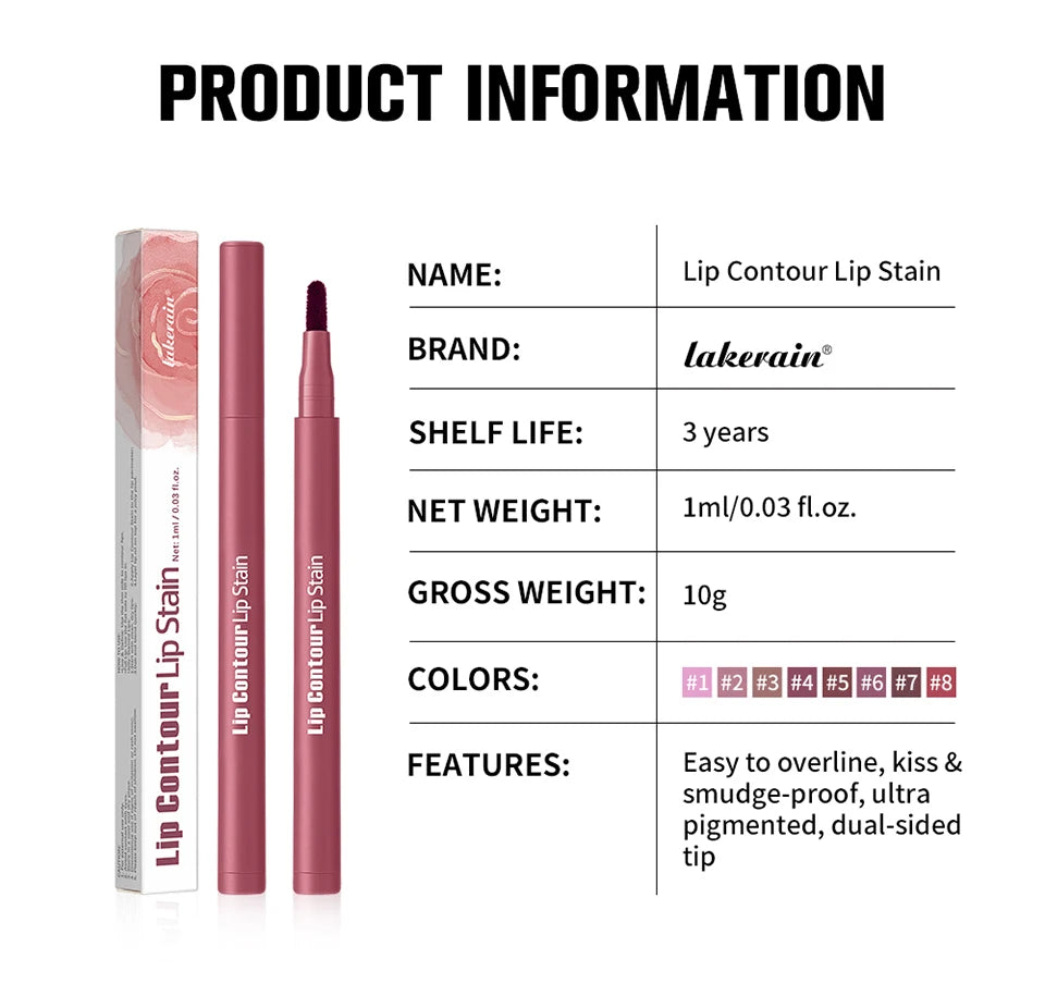 Waterproof Long-Lasting Felt-Tip Lip Liner Stain - 29