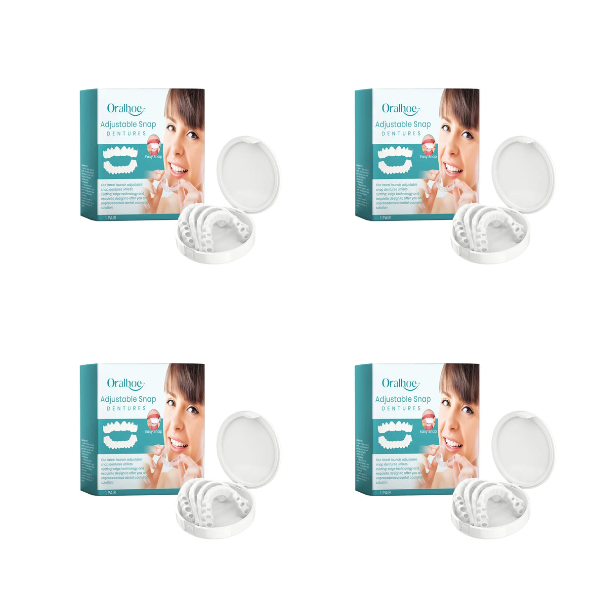 Adjustable Snap-On Dentures for Instant Smile Repair