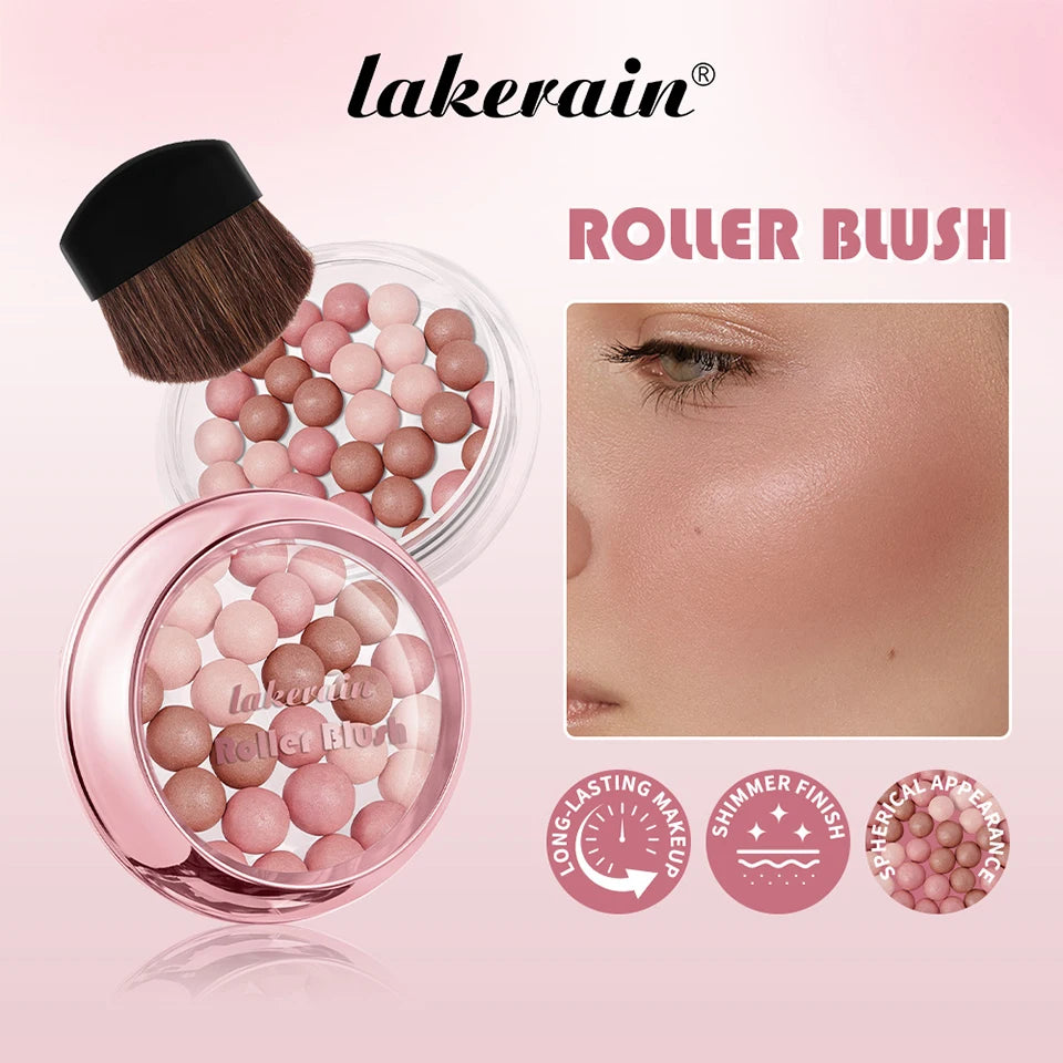 Long-Lasting Shimmering Spherical Powder Blush - 7