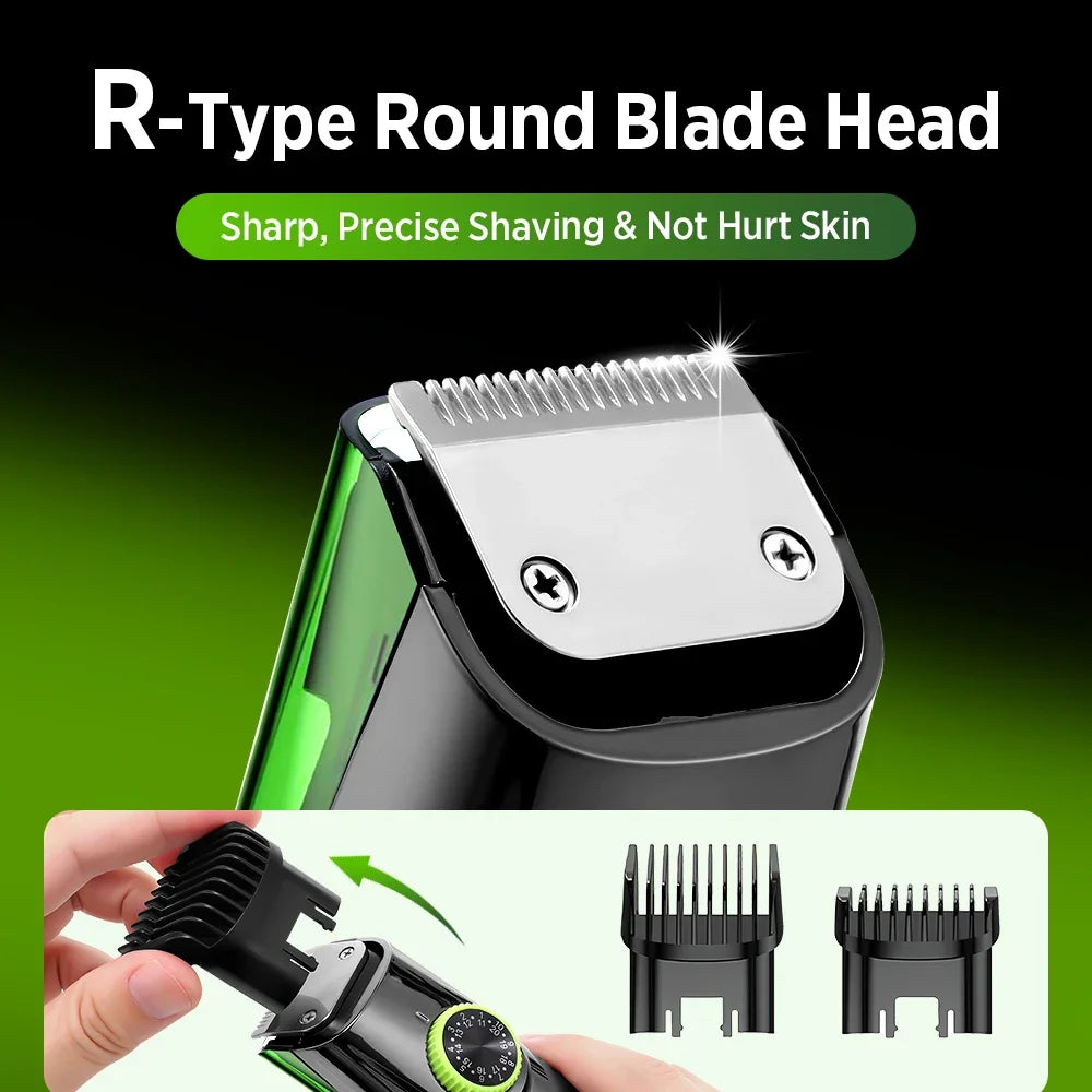 Cordless Vacuum Beard Trimmer for Precise Grooming